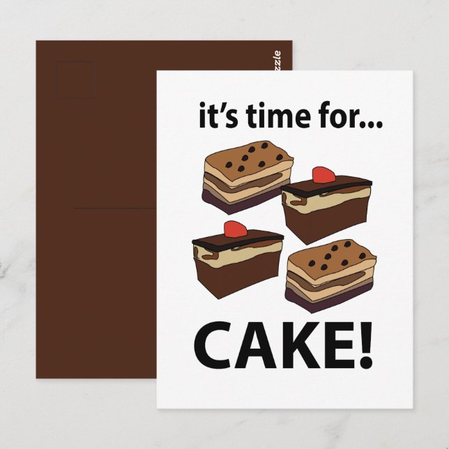 Cartão Postal Hora do Bolo (Frente/Verso)