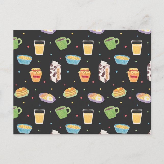 Cartão Postal Hora do café da manhã (Frente)