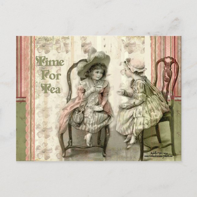 Cartão Postal Hora do Chá (Frente)