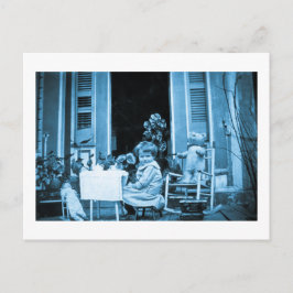 Cartão Postal Hora do Chá com amigos (Tonelado Azul)