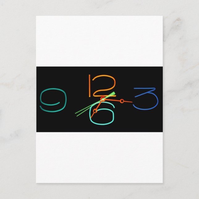 Cartão Postal Hora do Neon (Frente)