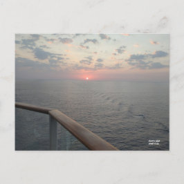 Cartão Postal Hora do ouro no mar