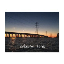 Horário da Noite de Galveston Skyline