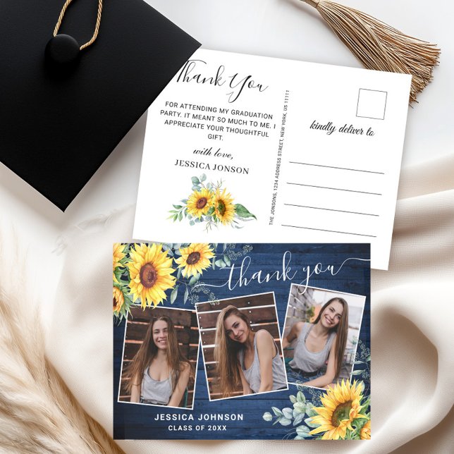 Cartão Postal Horário de Graduação Eucalyptus 3 PHOTO Sunflower  (Criador carregado)