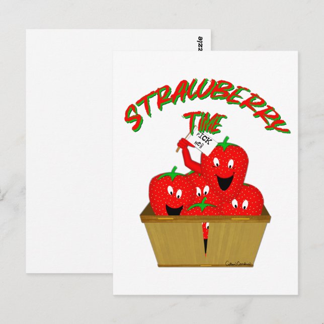 Cartão Postal Horário de Morango! (Frente/Verso)