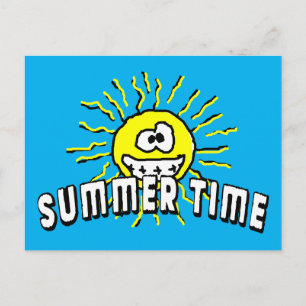 Cartão Postal Horário de Verão - Sol Feliz