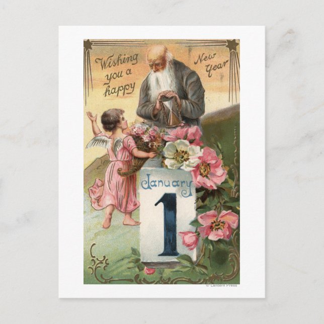 Cartão Postal Horário do Anjo e Pai nº 2 (Frente)