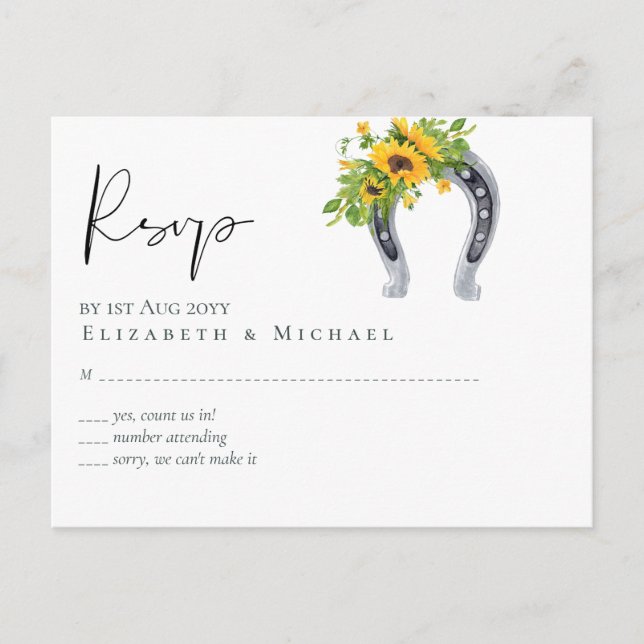 Cartão Postal Horário Russo dos Girassóis do Sul (Frente)