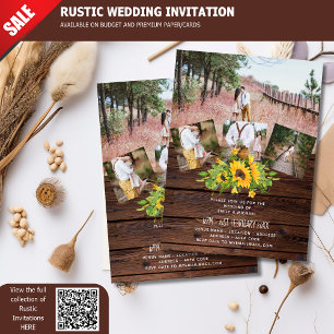 Cartão Postal Horário Russo dos Girassóis Foto de Casamento Oc