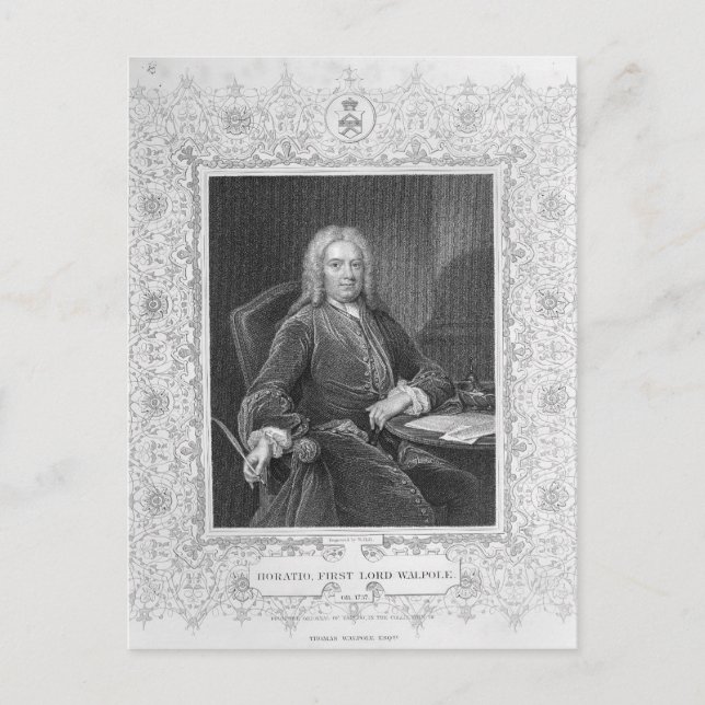 Cartão Postal Horatio Walpole (Frente)