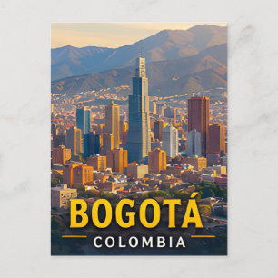 Cartão Postal Horizonte Andino de Bogotá e Espírito Colombiano