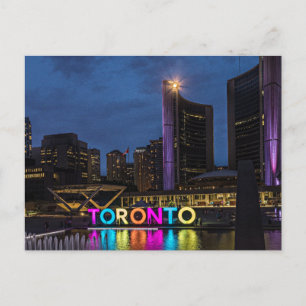 Cartão Postal Horizonte Colorido de Toronto