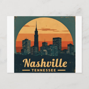 Cartão Postal Horizonte da Cidade de Nashville Tennessee