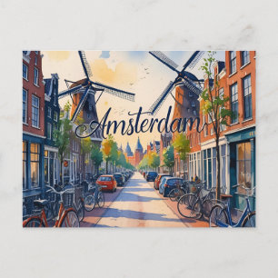 Cartão Postal Horizonte de Amsterdã