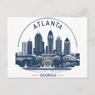Cartão Postal Horizonte de Atlanta Geórgia