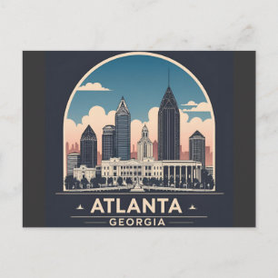 Cartão Postal Horizonte de Atlanta Geórgia
