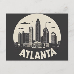 Cartão Postal Horizonte de Atlanta Geórgia