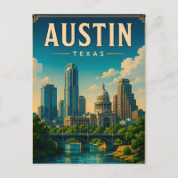 Horizonte de Austin Texas e Margem do Rio
