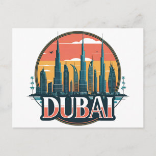 Cartão Postal Horizonte de Dubai Viagem