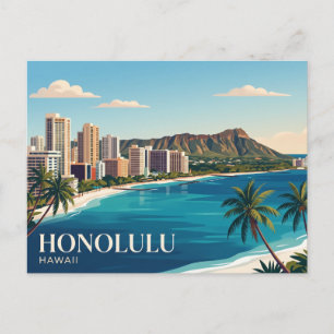 Cartão Postal Horizonte de Honolulu Havaí