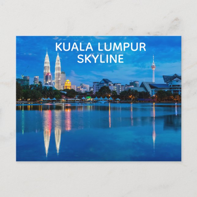 Cartão Postal Horizonte de Kuala Lumpur (Frente)