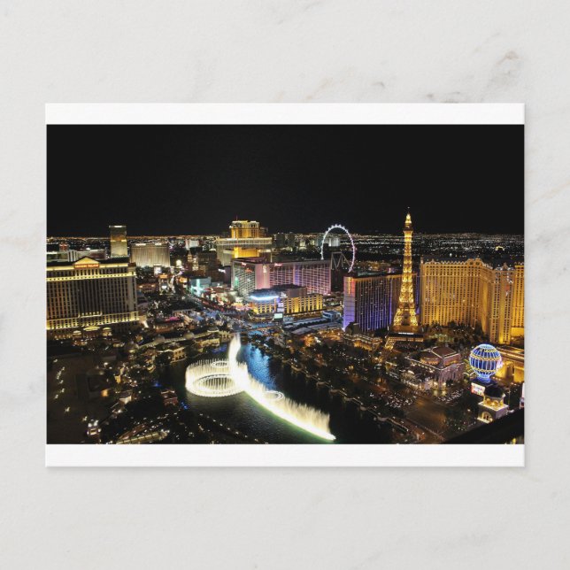 Cartão Postal Horizonte de Las Vegas (Frente)