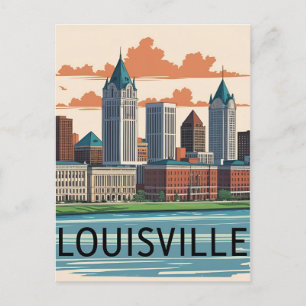 Cartão Postal Horizonte de Louisville Kentucky EUA