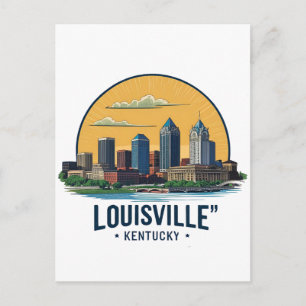 Cartão Postal Horizonte de Louisville Kentucky EUA