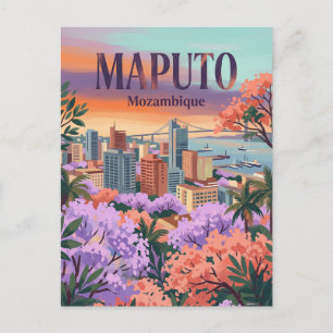 Cartão Postal Horizonte de Maputo Moçambique