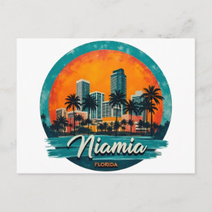 Cartão Postal Horizonte de Miami City Flórida