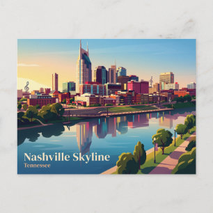 Cartão Postal Horizonte de Nashville EUA