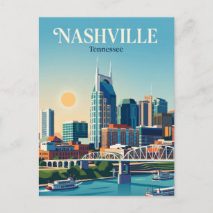 Cartão Postal Horizonte de Nashville EUA
