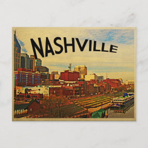 Cartão Postal Horizonte de Nashville Tennessee