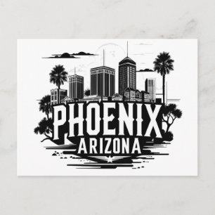Cartão Postal Horizonte de Phoenix Arizona