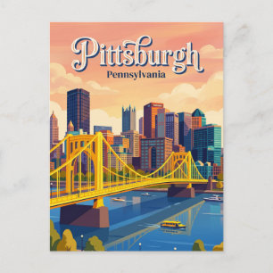 Cartão Postal Horizonte de Pittsburgh EUA
