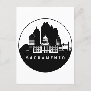 Cartão Postal Horizonte de Sacramento Califórnia