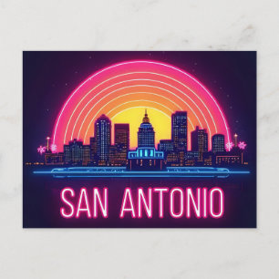 Cartão Postal Horizonte de San Antonio Texas