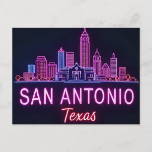 Cartão Postal Horizonte de San Antonio Texas