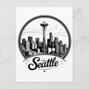 Cartão Postal Horizonte de Seattle