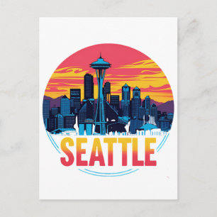 Cartão Postal Horizonte de Seattle