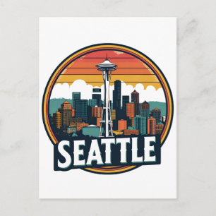Cartão Postal Horizonte de Seattle