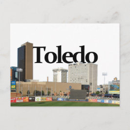 Cartão Postal Horizonte de Toledo Ohio com Toledo no Céu