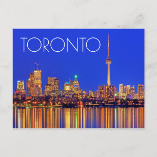 Cartão Postal Horizonte de Toronto à noite