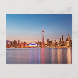 Cartão Postal Horizonte de Toronto ao Pôr do Sol