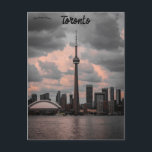 Cartão Postal Horizonte de Toronto Ontário Canadá<br><div class="desc">Este cartão postal apresenta o horizonte de Toronto,  Ontário,  Canadá. Crédito da foto: Sahil Nimjo,  2020.

Cartão postal do horizonte de Toronto Ontário Canadá!</div>