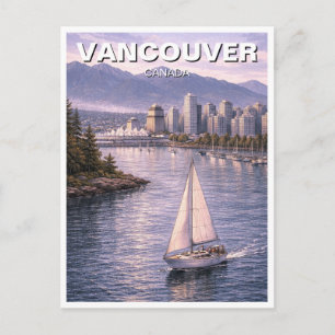 Cartão Postal Horizonte de Vancouver Viagem Canadá