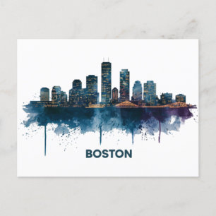 Cartão Postal Horizonte Urbano de Boston, Caneca de Café do Hori