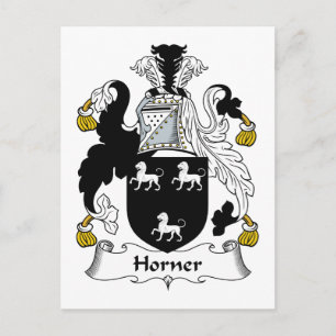 Cartão Postal Horner Family Crest