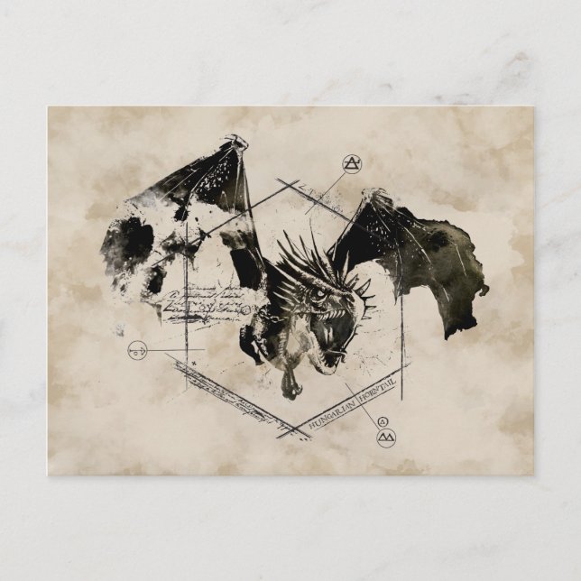 Cartão Postal Horntail Dragon (Frente)