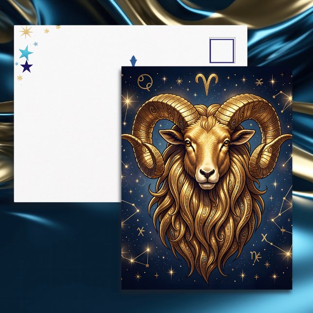 Cartão Postal Horoscope Sign Aries | Keeping in Touch (Criador carregado)